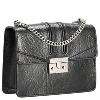 Seidenfelt Roros - Schultertasche 21 cm (glossy black) - Ansicht 5