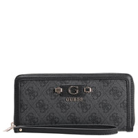Guess Lindsey SLG Large Zip - Geldbörse 12cc 21 cm (coal logo)
