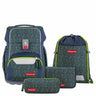 Step by Step Basis - Schulranzen Set 4tlg. (Green Geometric)