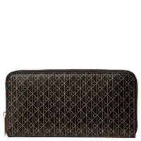 Calvin Klein Emblem AOP Long Zip - Geldbörse 4cc 19 cm (black aop)