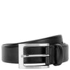 BOSS Barnabie - Leather Belt with Pin Buckle 3.5 cm (Color: black, Size: 110)