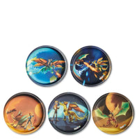 Ergobag Zubehör Klettie - Set 5 tlg. matt (Flugdrache)