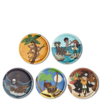 Ergobag Zubehör Klettie - Set 5 tlg. matt (Schatzjäger)