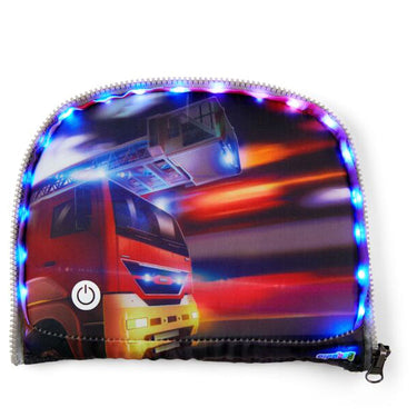 Ergobag Zubehör Pack / Cubo / Cubo light  Zippies "LED" - Zip Fronttasche (Feuerwehr) - Ansicht 2