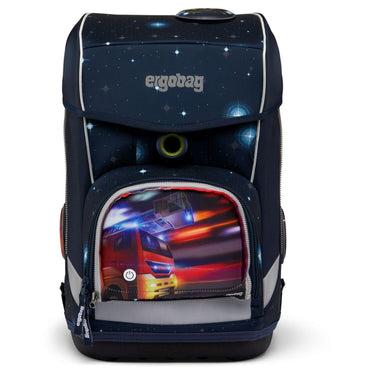 Ergobag Zubehör Pack / Cubo / Cubo light  Zippies "LED" - Zip Fronttasche (Feuerwehr) - Ansicht 5