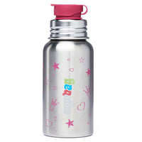 Ergobag Zubehör - Pura 500 ml Edelstahl Trinkflasche (Prinzessin)