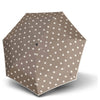 Knirps T.020 Small Manual - Pocket Umbrella (dot art taupe)