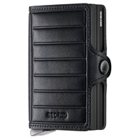 Secrid Twinwallet Emboss Lines - Kreditkartenetui 12cc 10.2 cm RFID (black+)