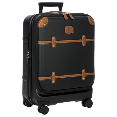 Brics Bellagio - 4-Rollen-Kabinentrolley mit Vortasche 55 cm erw. recycelt (black/tan) - Ansicht 6