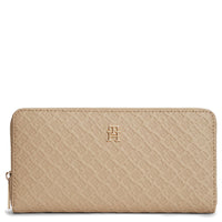Tommy Hilfiger Icon Large Zip Mono - Geldbörse 12cc 19 cm (horseradish)