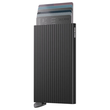 Secrid Cardprotector Fluted - Kreditkartenetui 6cc 10.2 cm RFID (black+) - Ansicht 2