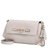 Guess Carmella Crossbody Flap - Shoulder Bag 30 cm (bone logo)