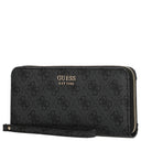 Guess Brenton SLG Large Zip Around - Geldbörse 12cc 21 cm (coal logo) - Ansicht 4