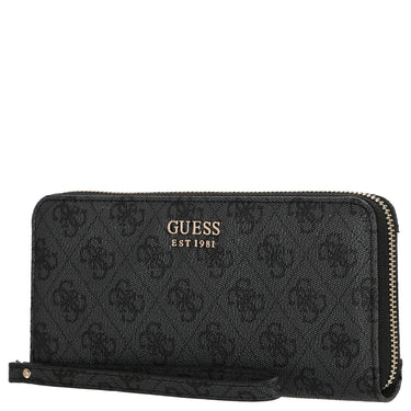 Guess Brenton SLG Large Zip Around - Geldbörse 12cc 21 cm (coal logo) - Ansicht 4