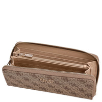 Guess Brenton SLG Large Zip Around - Geldbörse 12cc 21 cm (latte logo) - Ansicht 2