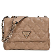 Guess Giully II 2 Compartment Convertible - Umhängetasche Mini 17 cm (beige)