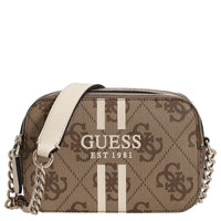 Guess Noelle II Crossbody - Umhängetasche 20 cm (latte logo) - Markenkoffer