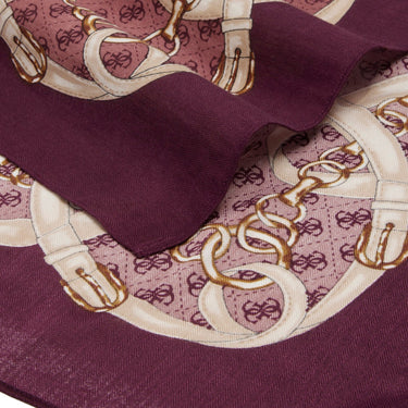 Guess Noelle Printed Kefiah - Tuch 130x130 cm (wine) - Markenkoffer