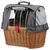 KLICKfix Doggy Basket Plus 40 - Dog Bicycle Basket (Basket Clip) 52 cm (brown/grey)