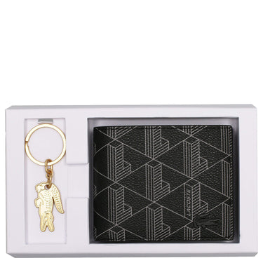 Lacoste The Blend Geschenkset - Geldbörse 3cc und Schlüsselring (monogram noir gris) - Ansicht 6