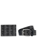 Lacoste The Blend Geschenkset - Kreditkartenetui und Gürtel (palm green, 115 cm)