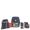 Lässig School Set Boxy Unique - School Backpack Set 7-piece (Dark Blue Ocean Edition)