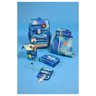 Lässig School Set Boxy Unique - Schulranzen Set 7tlg. (Gradient Green/Blue) - Ansicht 2