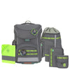 Lässig School Set Slim Unique - School Backpack Set 7pcs. (Anthracite)