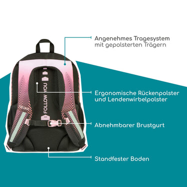Neoxx FLOW - Schulrucksack 42.5 cm (Sweet like sunset) - Ansicht 8