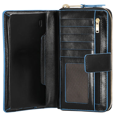 Piquadro Blue Square - Damengeldbörse 12cc 17.5 cm (black) - Ansicht 2