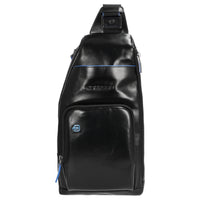Piquadro Blue Square - Umhängetasche 36 cm (black)