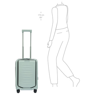 Porsche Design Roadster Hardcase - 4-Rollen-Kabinentrolley mit Vortasche S 55 cm (chalk shiny) - Ansicht 8