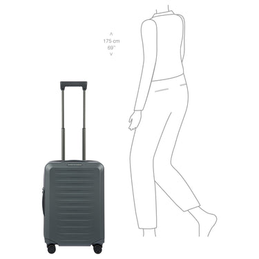 Porsche Design Roadster Hardcase - 4-Rollen-Kabinentrolley S 55 cm (grey matt) - Ansicht 7