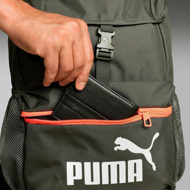Puma Phase Hooded 20 - Rucksack 46.5 cm (dark olive-glowing red) - Ansicht 8