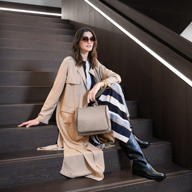 reisenthel cosmetics toiletbag XL - Kulturbeutel 28 cm (herringbone mokka) - Ansicht 4