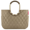 reisenthel shopping loopshopper L - Shopping Bag with Handle 46 cm (rhombus olive)