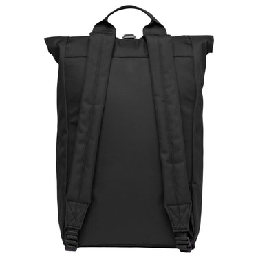 Sandqvist Icon Rolltop - Rucksack L 16" 65 cm erw. (black/ black with black leather) - Ansicht 3