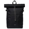 Sandqvist Icon Rolltop - Backpack M 14" 60 cm (Color: black/ black with black leather)