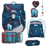 Scout Alpha Exklusiv LED - Schulranzen Set 4tlg. (White Unicorn)