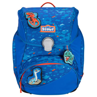 Scout Alpha Exklusiv Superflash - Schulranzen Set 4tlg. (Blue Dino) - Ansicht 2