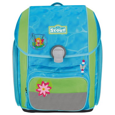 Scout Genius DIN - Schulranzen Set 4 tlg. mit Turnbeutel (Water Lily) - Ansicht 2