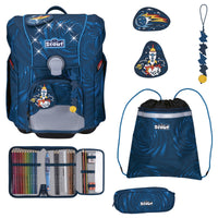 Scout Micro Exklusiv LED - Schulranzen Set 4 tlg. (Rocket Rider)