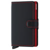 Secrid Matte Miniwallet - Wallet RFID 6.5 cm (black-red)