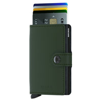 Secrid Matte Miniwallet - Geldbörse RFID 6.5 cm (green-black) - Ansicht 2