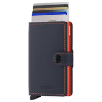 Secrid Matte Miniwallet - Geldbörse RFID 6.5 cm (night blue-orange) - Ansicht 2