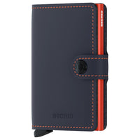 Secrid Matte Miniwallet - Geldbörse RFID 6.5 cm (night blue-orange)