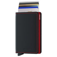 Secrid Matte Slimwallet - Geldbörse RFID 6.8 cm (black-red) - Ansicht 2