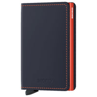 Secrid Matte Slimwallet - Geldbörse RFID 6.8 cm (night blue-orange)