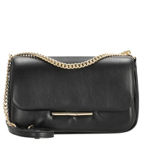 Seidenfelt Lesja - Umhängetasche 27 cm (black/gold)