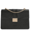 Seidenfelt Roros Big - Schultertasche 28 cm (black gold)